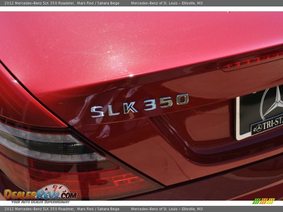 2012 Mercedes-Benz SLK 350 Roadster Mars Red / Sahara Beige Photo #4