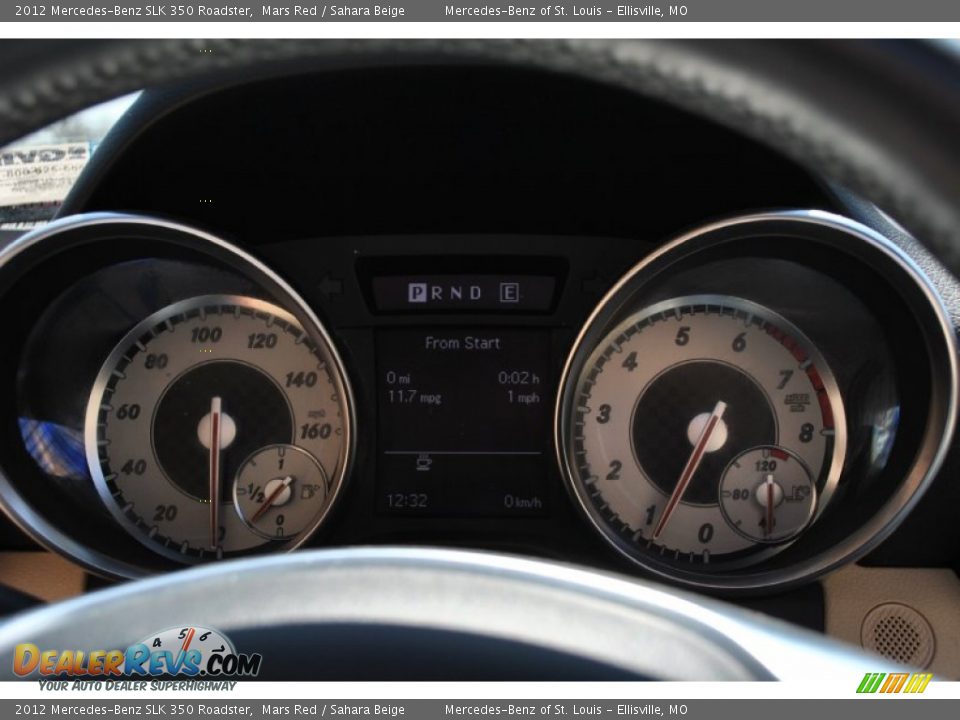 2012 Mercedes-Benz SLK 350 Roadster Mars Red / Sahara Beige Photo #5