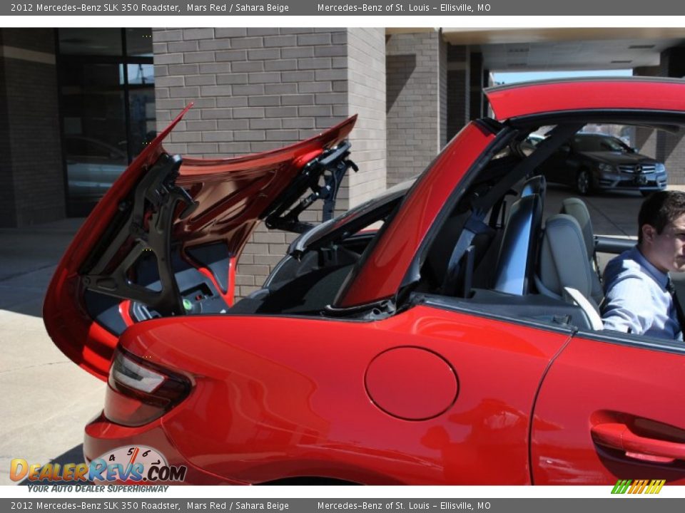 2012 Mercedes-Benz SLK 350 Roadster Mars Red / Sahara Beige Photo #13