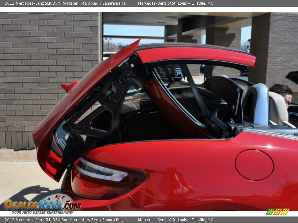 2012 Mercedes-Benz SLK 350 Roadster Mars Red / Sahara Beige Photo #14