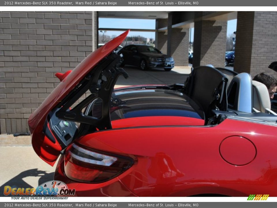 2012 Mercedes-Benz SLK 350 Roadster Mars Red / Sahara Beige Photo #15