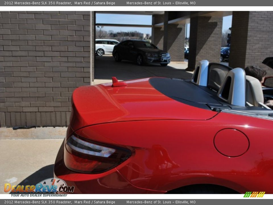 2012 Mercedes-Benz SLK 350 Roadster Mars Red / Sahara Beige Photo #17