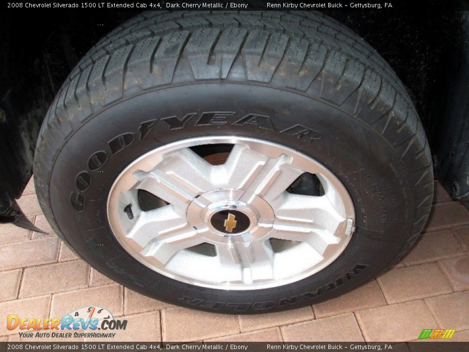 2008 Chevrolet Silverado 1500 LT Extended Cab 4x4 Dark Cherry Metallic / Ebony Photo #4