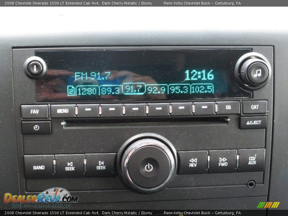2008 Chevrolet Silverado 1500 LT Extended Cab 4x4 Dark Cherry Metallic / Ebony Photo #9