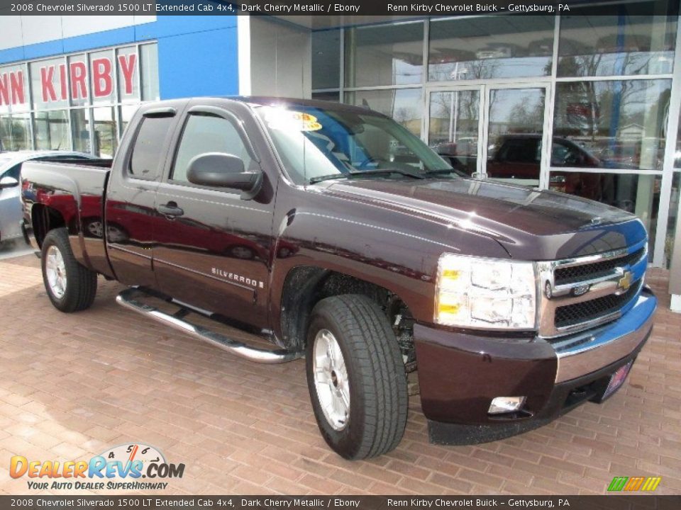 2008 Chevrolet Silverado 1500 LT Extended Cab 4x4 Dark Cherry Metallic / Ebony Photo #13