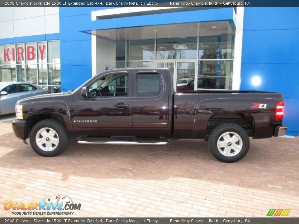2008 Chevrolet Silverado 1500 LT Extended Cab 4x4 Dark Cherry Metallic / Ebony Photo #14