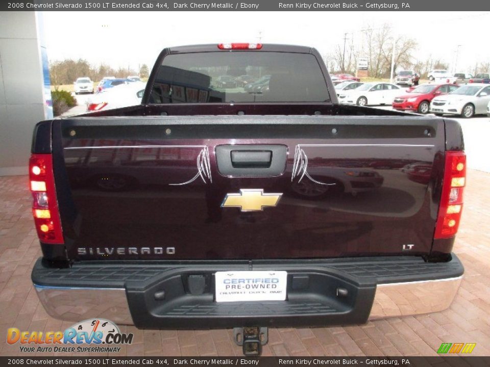 2008 Chevrolet Silverado 1500 LT Extended Cab 4x4 Dark Cherry Metallic / Ebony Photo #15