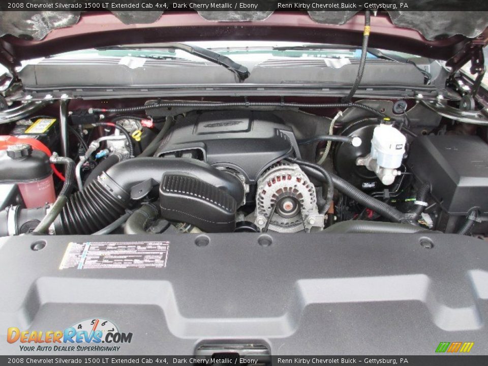 2008 Chevrolet Silverado 1500 LT Extended Cab 4x4 Dark Cherry Metallic / Ebony Photo #17