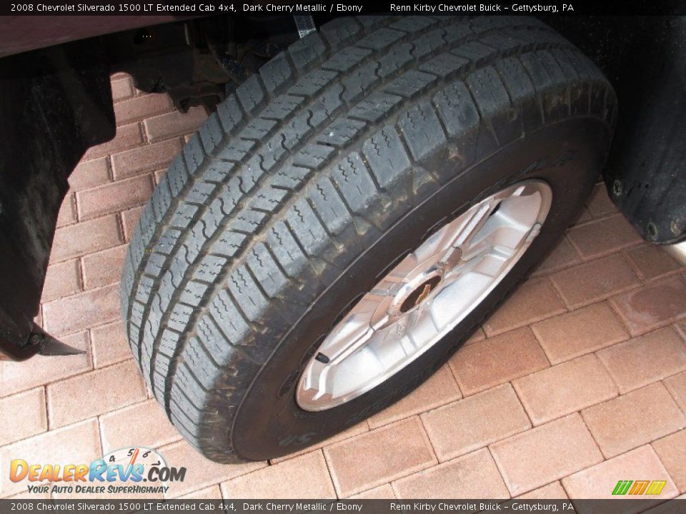 2008 Chevrolet Silverado 1500 LT Extended Cab 4x4 Dark Cherry Metallic / Ebony Photo #18