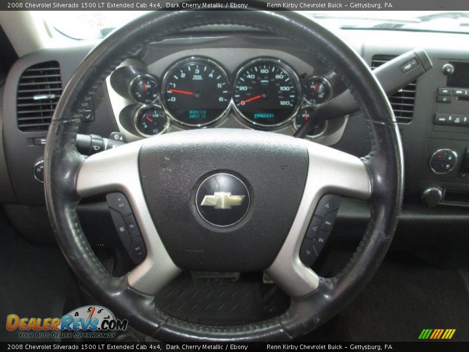 2008 Chevrolet Silverado 1500 LT Extended Cab 4x4 Dark Cherry Metallic / Ebony Photo #23