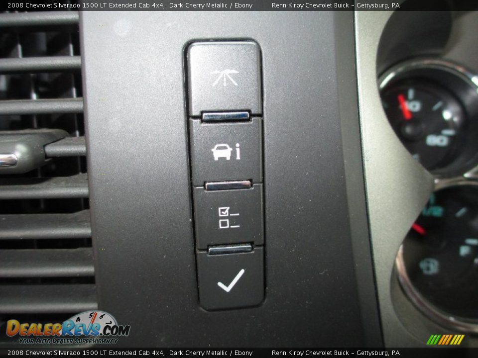 2008 Chevrolet Silverado 1500 LT Extended Cab 4x4 Dark Cherry Metallic / Ebony Photo #26