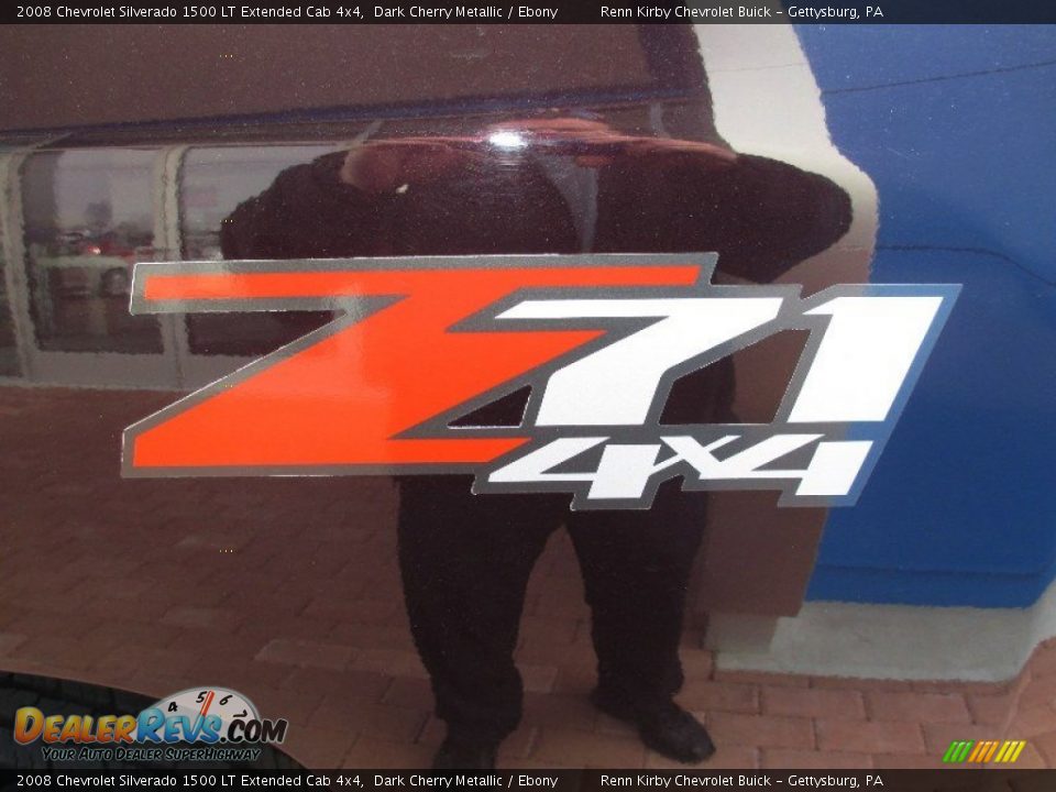 2008 Chevrolet Silverado 1500 LT Extended Cab 4x4 Dark Cherry Metallic / Ebony Photo #28