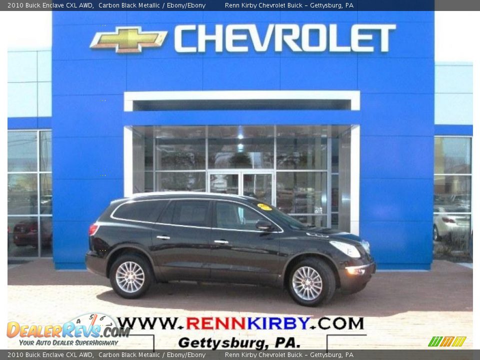 2010 Buick Enclave CXL AWD Carbon Black Metallic / Ebony/Ebony Photo #1
