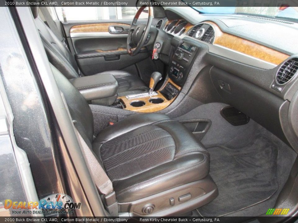 2010 Buick Enclave CXL AWD Carbon Black Metallic / Ebony/Ebony Photo #7