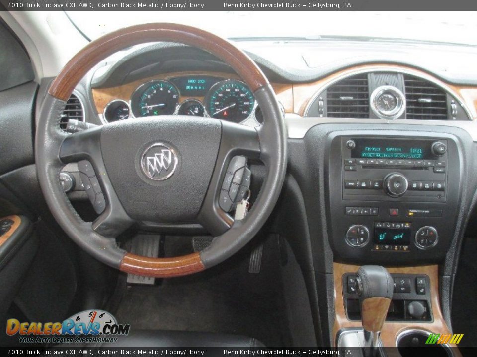 2010 Buick Enclave CXL AWD Carbon Black Metallic / Ebony/Ebony Photo #8