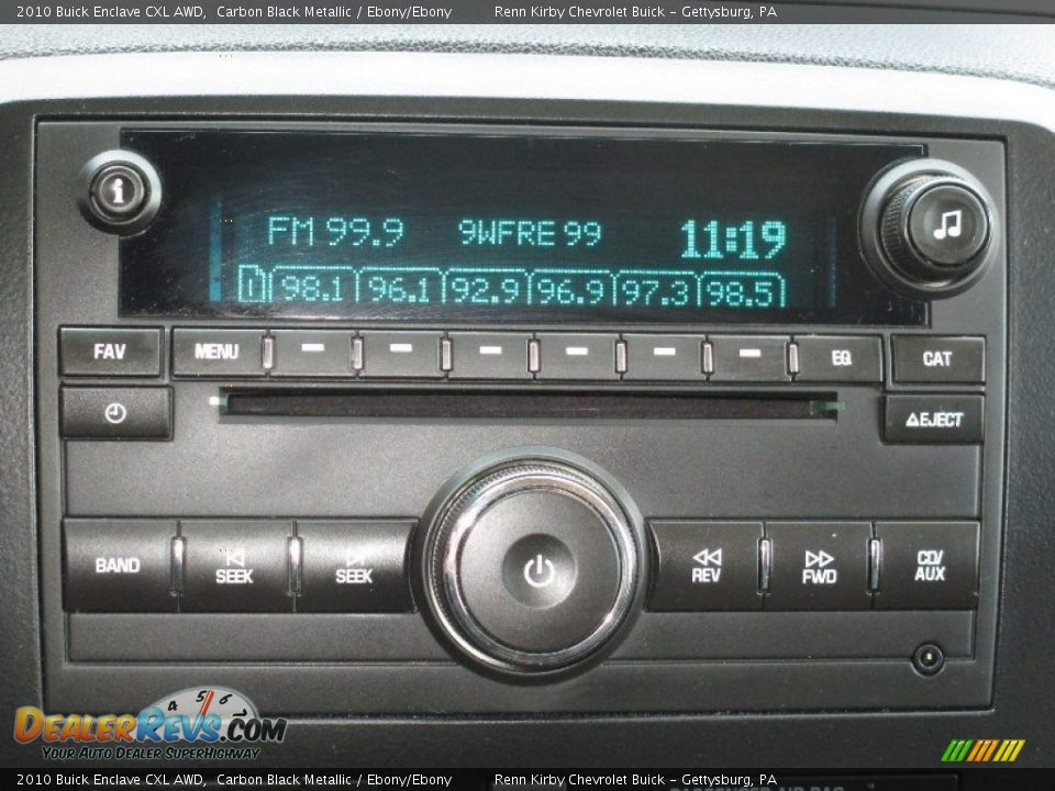 2010 Buick Enclave CXL AWD Carbon Black Metallic / Ebony/Ebony Photo #9
