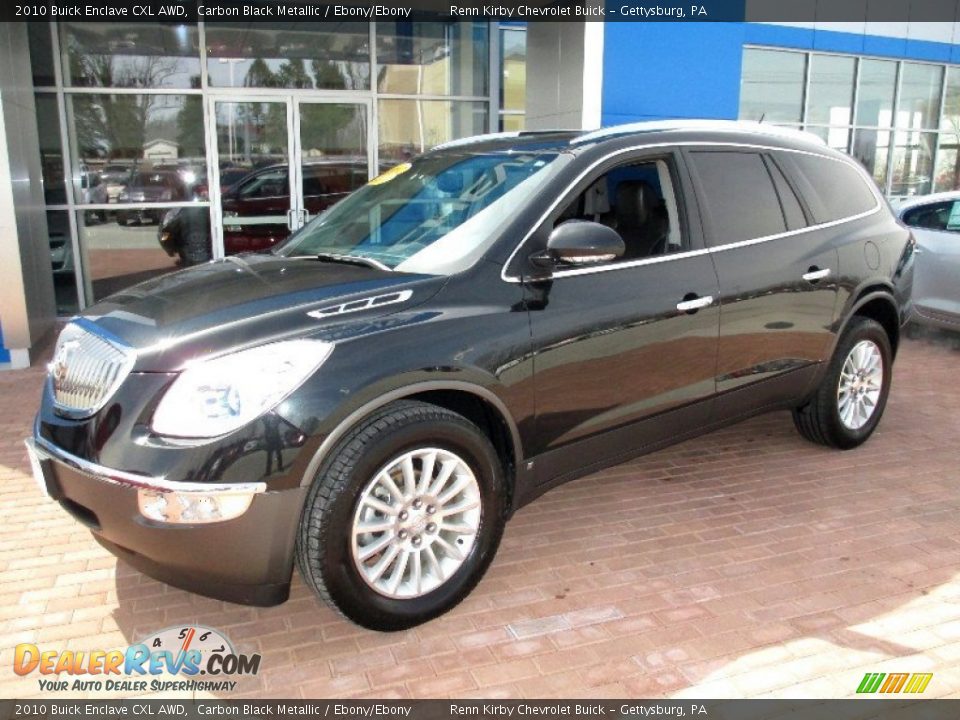 2010 Buick Enclave CXL AWD Carbon Black Metallic / Ebony/Ebony Photo #11