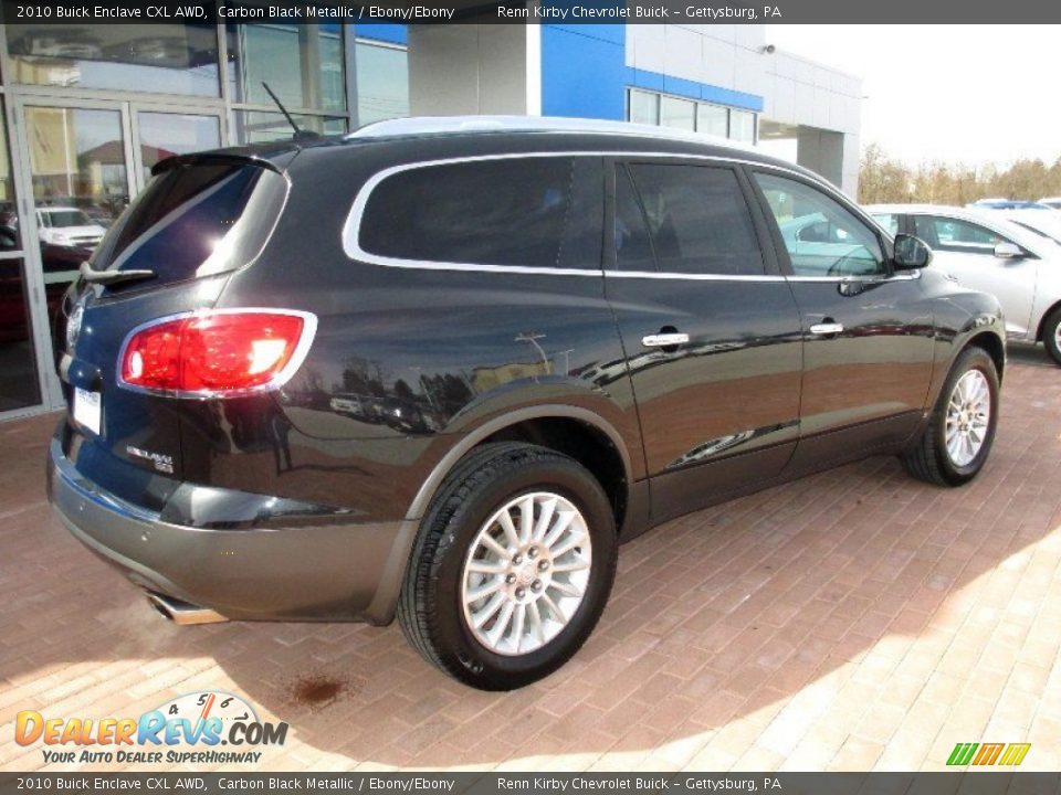 2010 Buick Enclave CXL AWD Carbon Black Metallic / Ebony/Ebony Photo #12