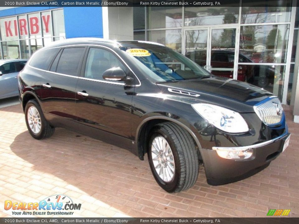 2010 Buick Enclave CXL AWD Carbon Black Metallic / Ebony/Ebony Photo #13
