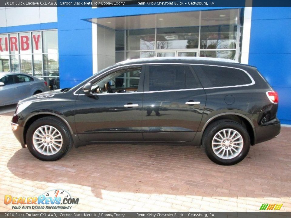 2010 Buick Enclave CXL AWD Carbon Black Metallic / Ebony/Ebony Photo #14