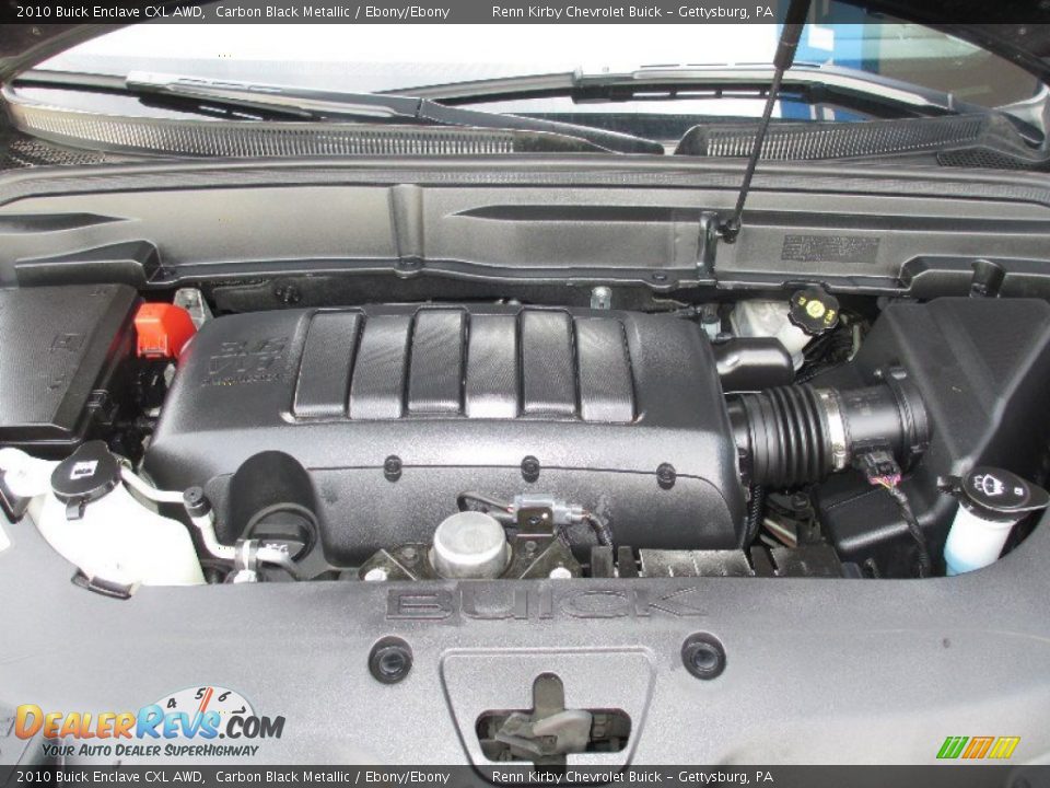 2010 Buick Enclave CXL AWD Carbon Black Metallic / Ebony/Ebony Photo #18