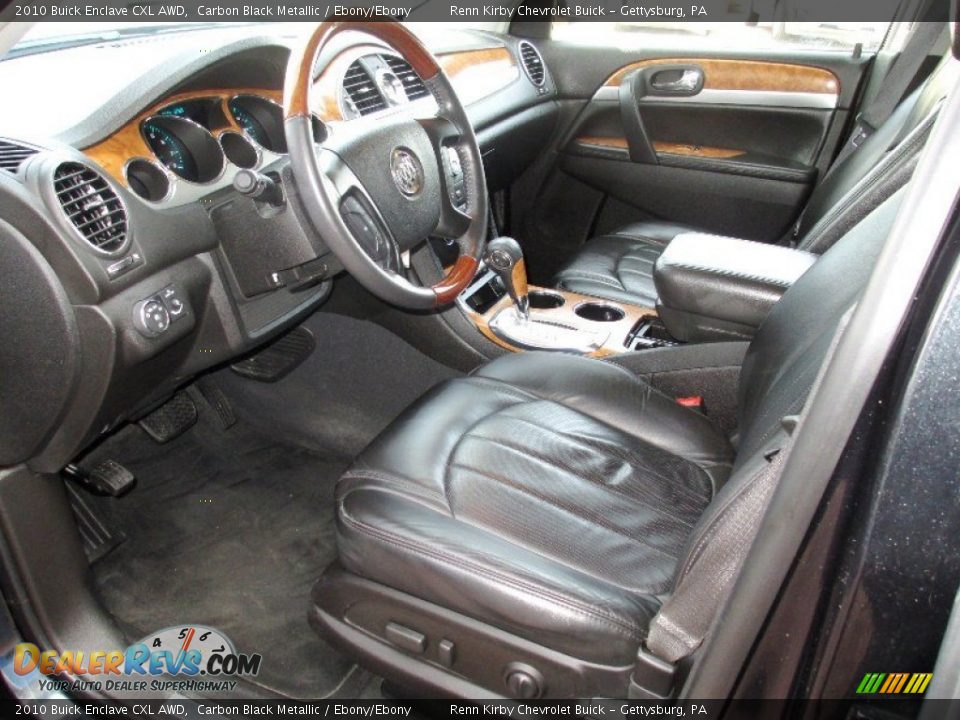2010 Buick Enclave CXL AWD Carbon Black Metallic / Ebony/Ebony Photo #20