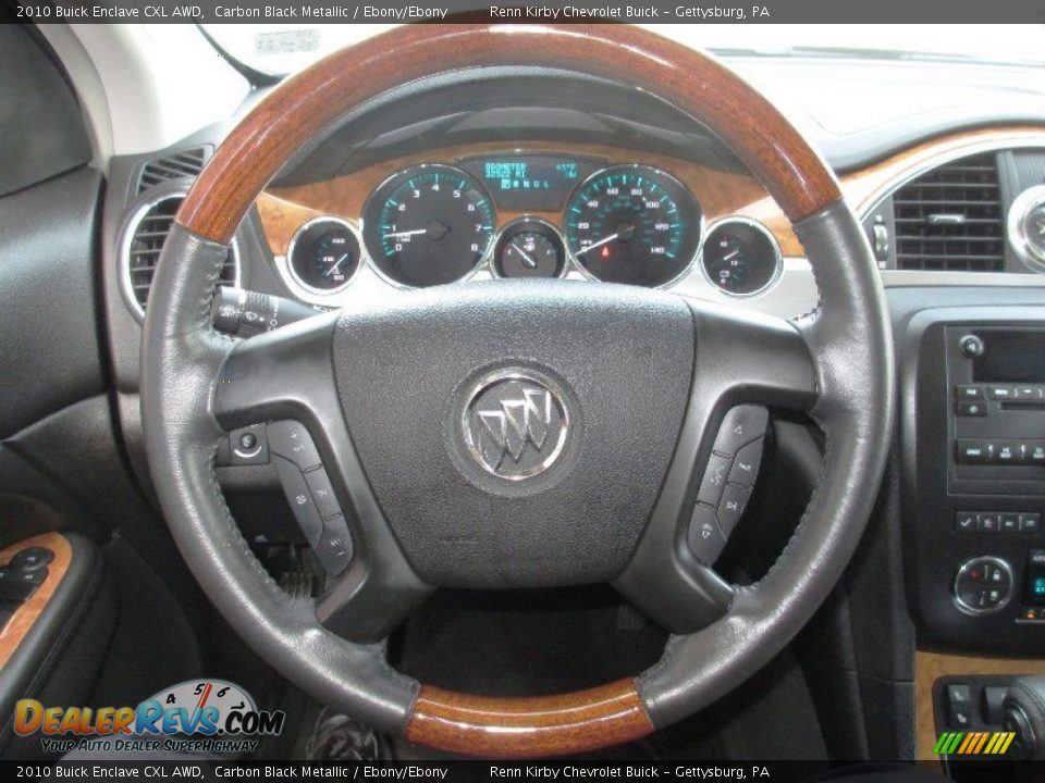 2010 Buick Enclave CXL AWD Carbon Black Metallic / Ebony/Ebony Photo #26