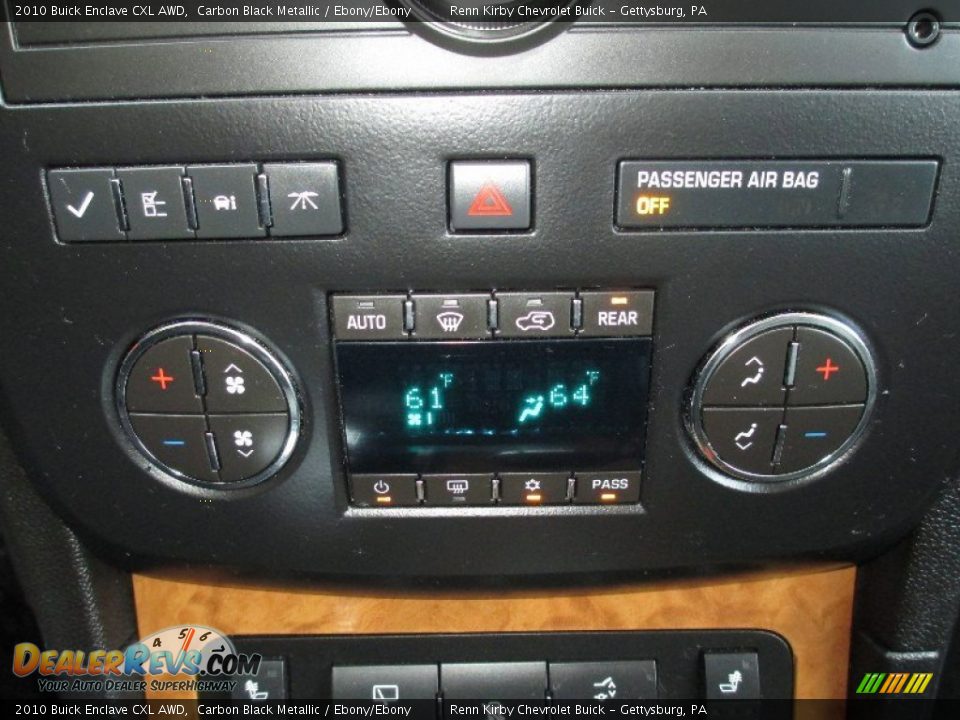 2010 Buick Enclave CXL AWD Carbon Black Metallic / Ebony/Ebony Photo #27