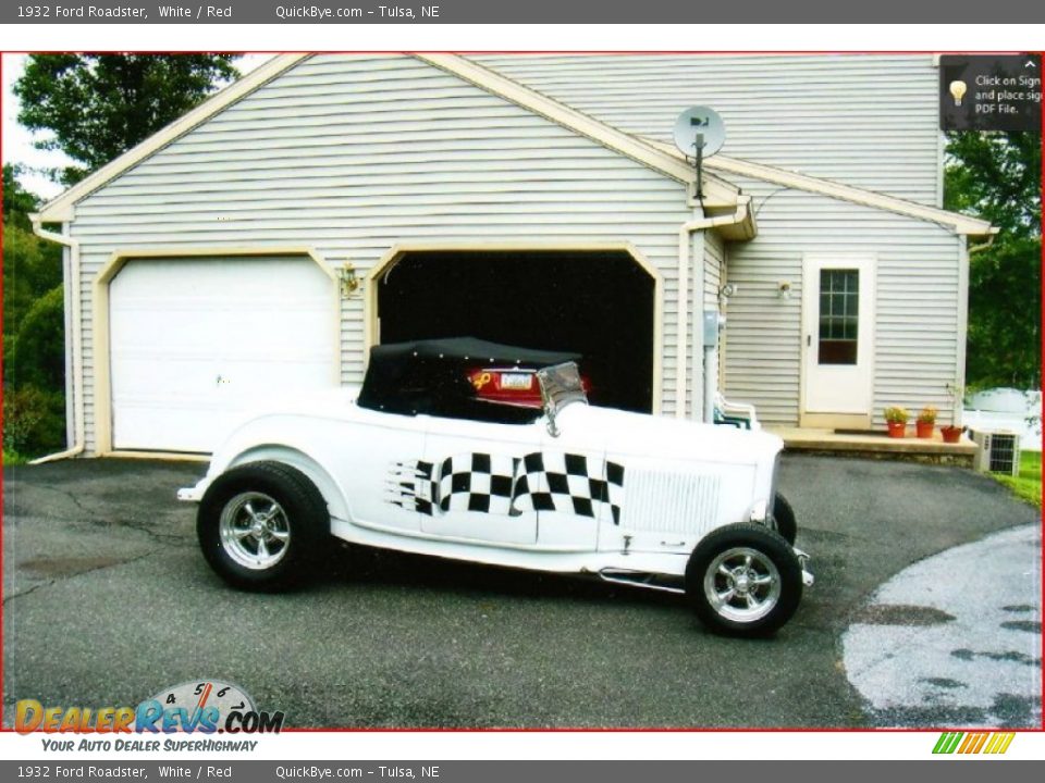 White 1932 Ford Roadster  Photo #2