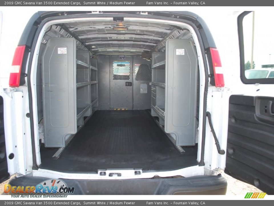 2009 GMC Savana Van 3500 Extended Cargo Summit White / Medium Pewter Photo #14