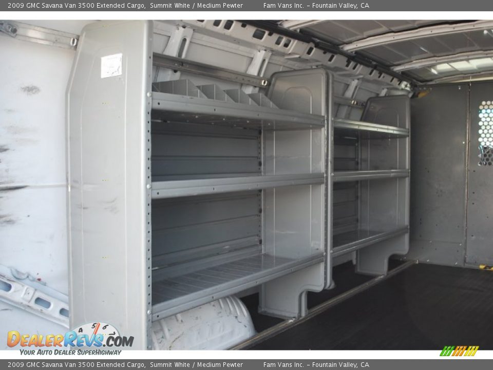 2009 GMC Savana Van 3500 Extended Cargo Summit White / Medium Pewter Photo #16