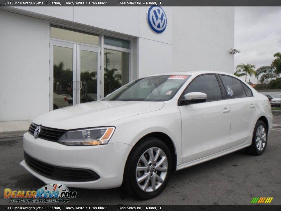2011 Volkswagen Jetta SE Sedan Candy White / Titan Black Photo #1