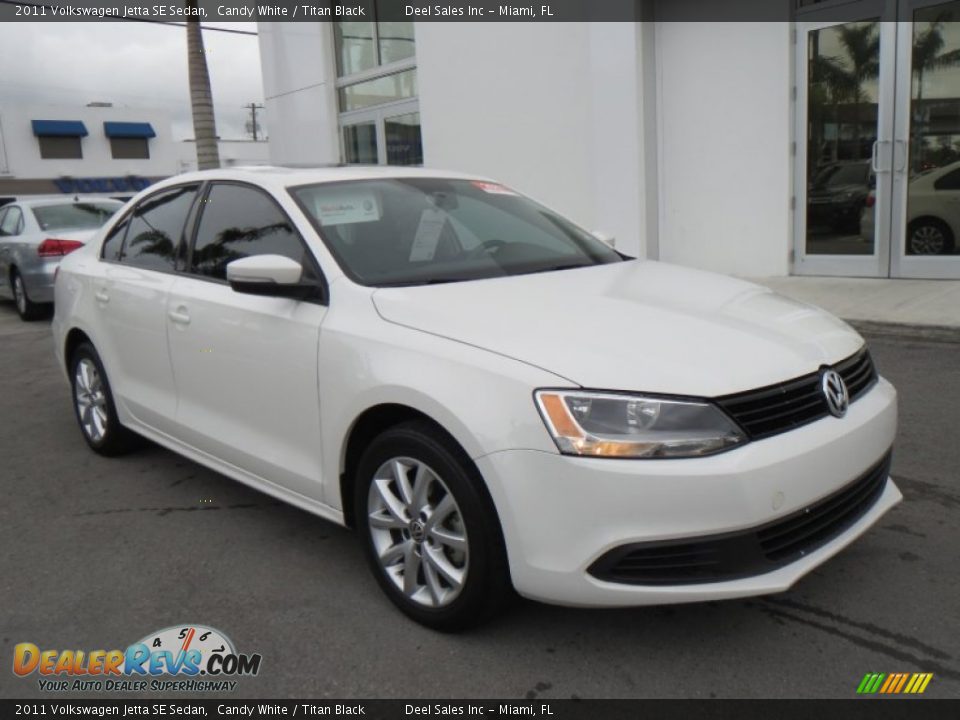 2011 Volkswagen Jetta SE Sedan Candy White / Titan Black Photo #7