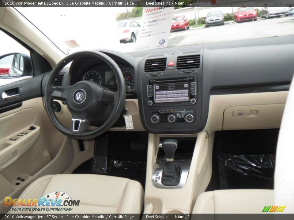 2010 Volkswagen Jetta SE Sedan Blue Graphite Metallic / Cornsilk Beige Photo #12