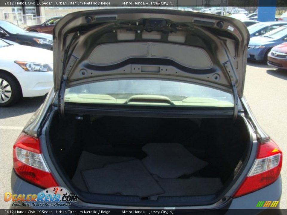 2012 Honda Civic LX Sedan Urban Titanium Metallic / Beige Photo #14