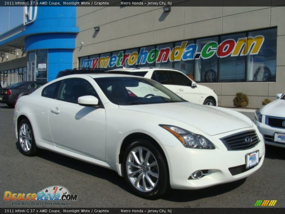 2011 Infiniti G 37 x AWD Coupe Moonlight White / Graphite Photo #1
