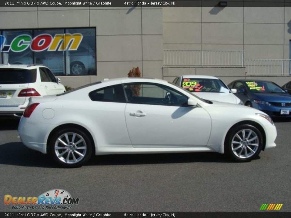 2011 Infiniti G 37 x AWD Coupe Moonlight White / Graphite Photo #3