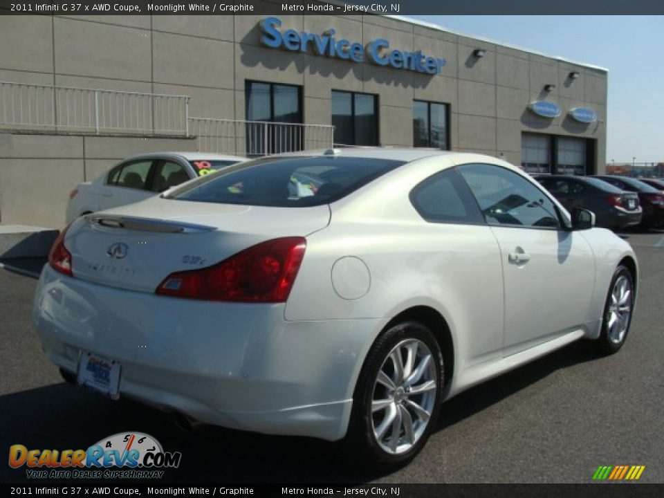 2011 Infiniti G 37 x AWD Coupe Moonlight White / Graphite Photo #4