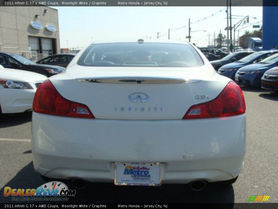 2011 Infiniti G 37 x AWD Coupe Moonlight White / Graphite Photo #5