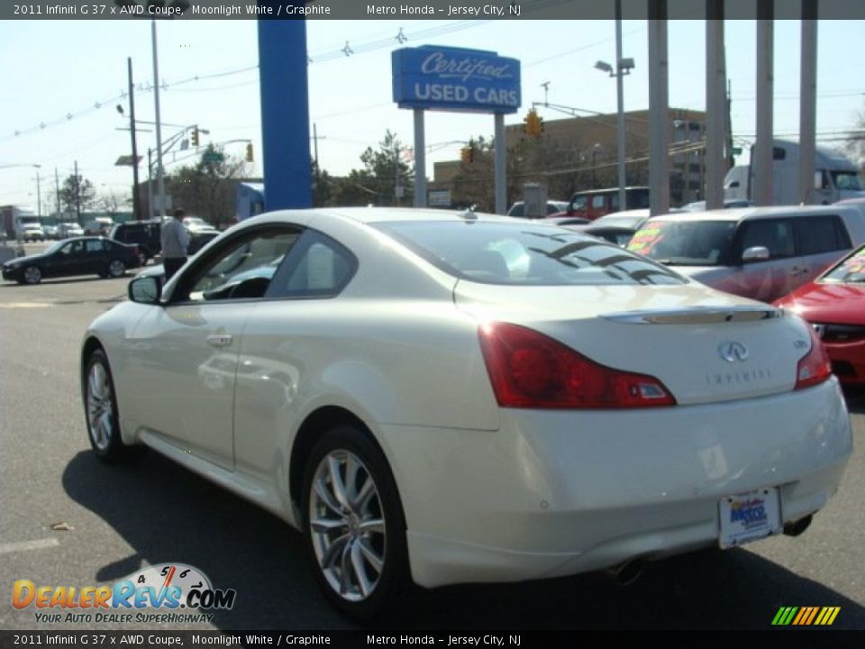 2011 Infiniti G 37 x AWD Coupe Moonlight White / Graphite Photo #6