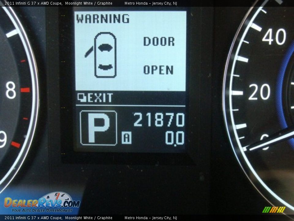 2011 Infiniti G 37 x AWD Coupe Moonlight White / Graphite Photo #11