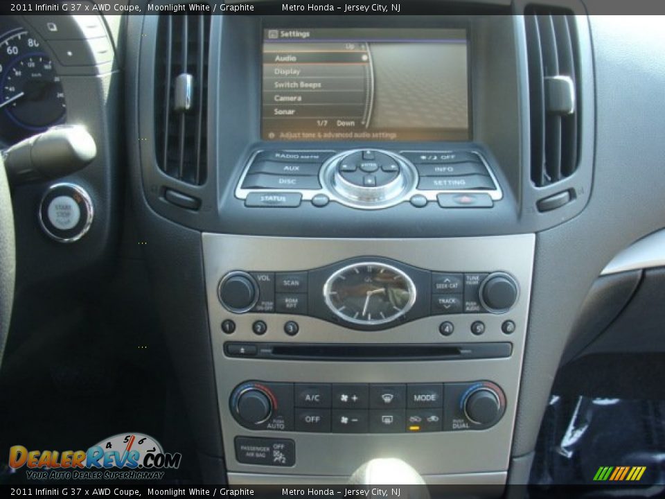 2011 Infiniti G 37 x AWD Coupe Moonlight White / Graphite Photo #12