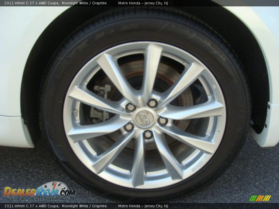 2011 Infiniti G 37 x AWD Coupe Moonlight White / Graphite Photo #15