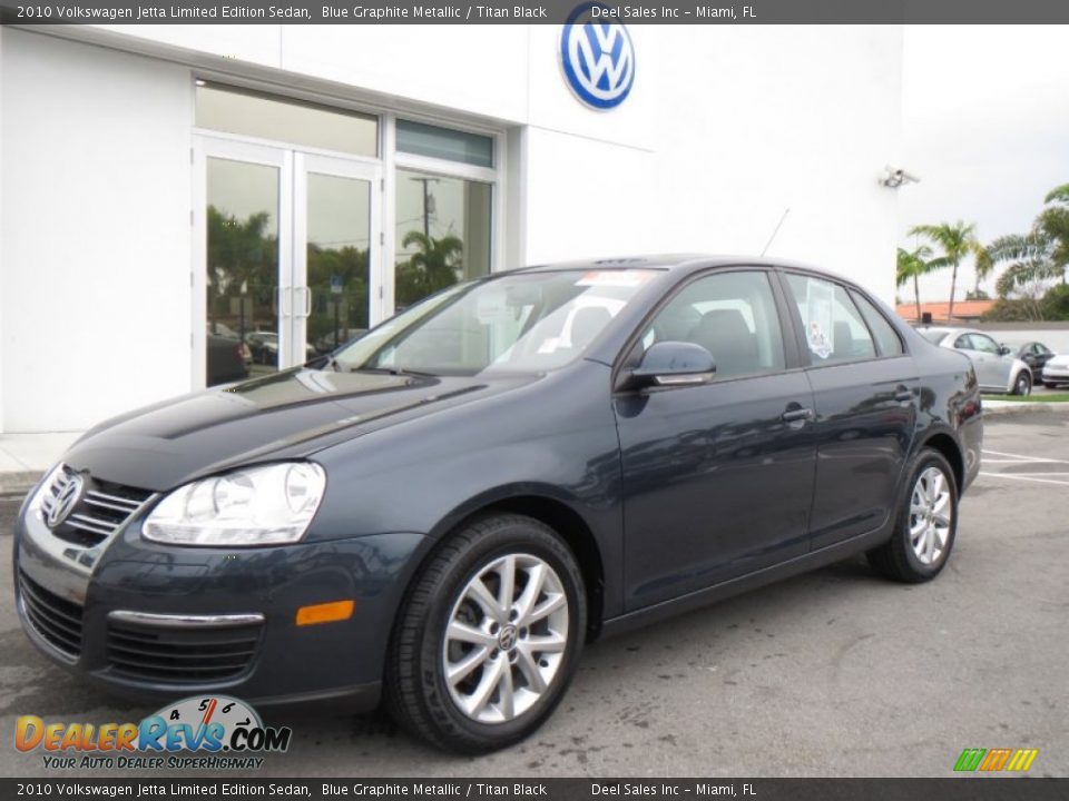 2010 Volkswagen Jetta Limited Edition Sedan Blue Graphite Metallic / Titan Black Photo #1