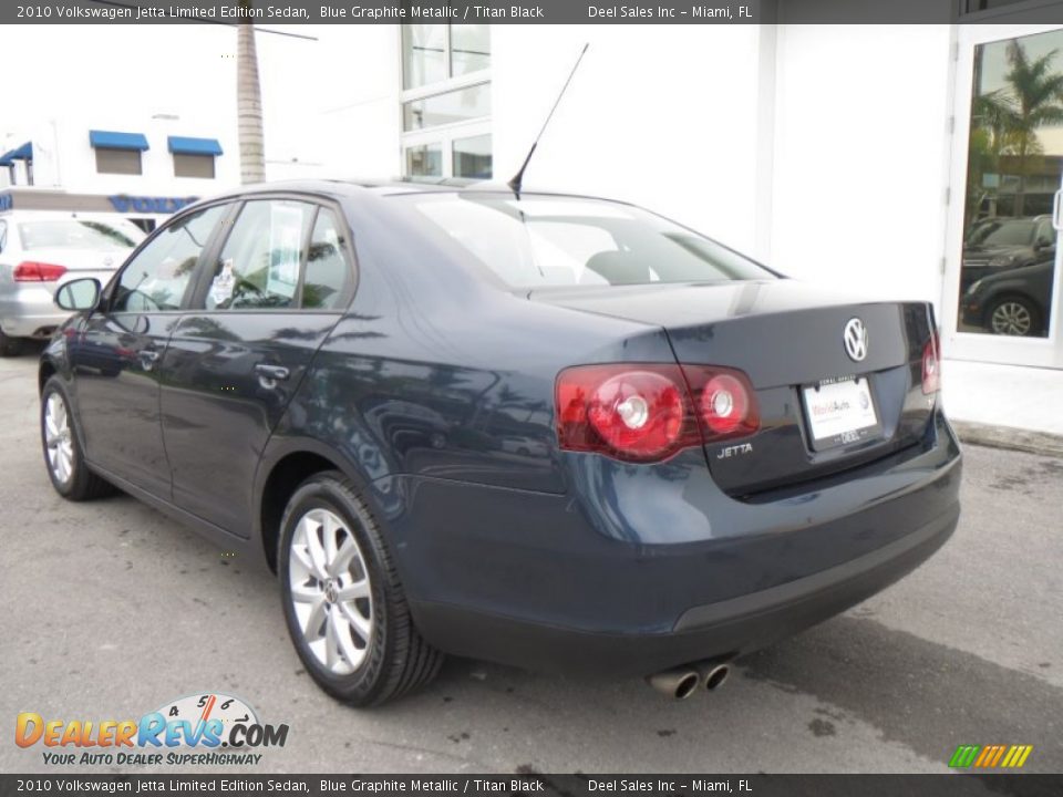 2010 Volkswagen Jetta Limited Edition Sedan Blue Graphite Metallic / Titan Black Photo #3