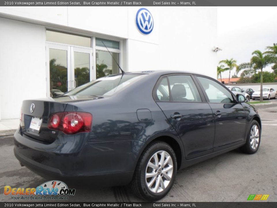 2010 Volkswagen Jetta Limited Edition Sedan Blue Graphite Metallic / Titan Black Photo #5