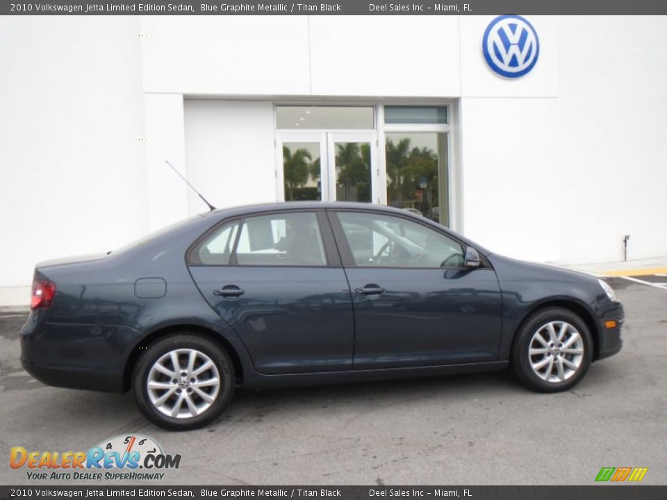 2010 Volkswagen Jetta Limited Edition Sedan Blue Graphite Metallic / Titan Black Photo #6