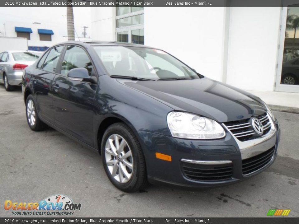 2010 Volkswagen Jetta Limited Edition Sedan Blue Graphite Metallic / Titan Black Photo #7