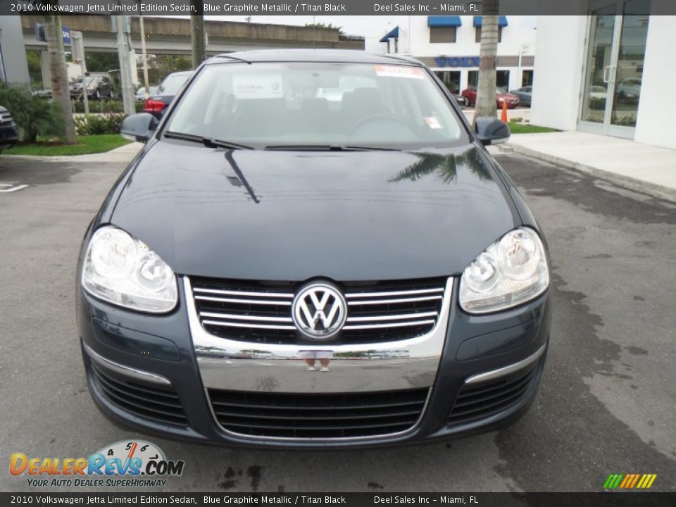 2010 Volkswagen Jetta Limited Edition Sedan Blue Graphite Metallic / Titan Black Photo #8