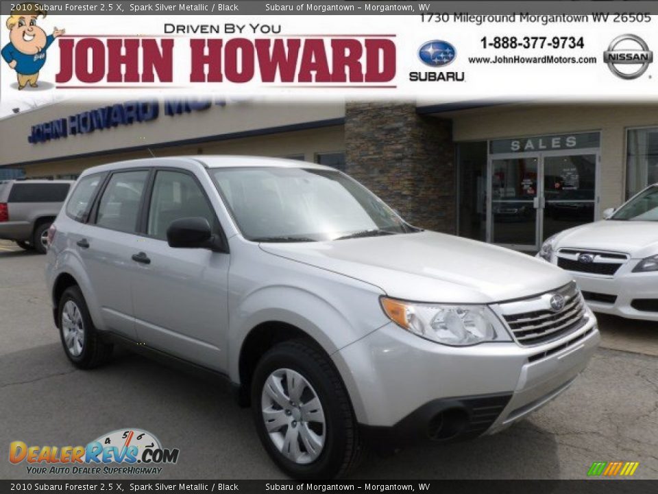 2010 Subaru Forester 2.5 X Spark Silver Metallic / Black Photo #1
